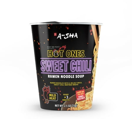 Hot Ones x A-Sha Sweet Chili Ramen Noodle Soup