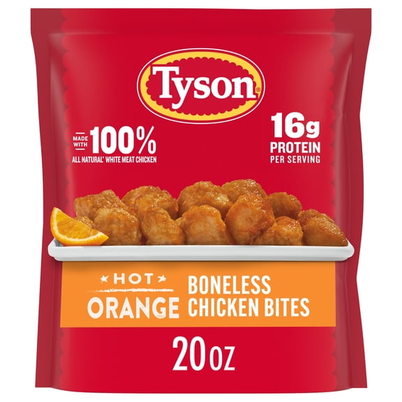 Tyson Hot Orange Boneless Chicken Bites, 20 oz (Frozen, Fully Cooked)