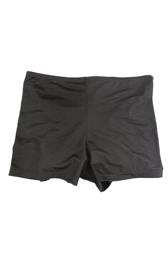 Women's Hot Pants with Lace-Up Back, Stretch Fit Fashion Shorts, M, Black