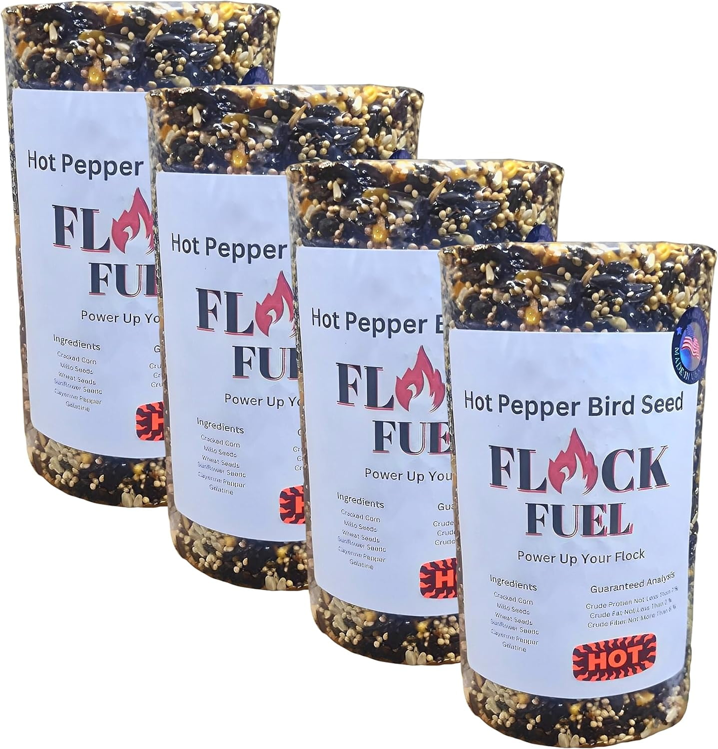 Hot Pepper Bird Seed Cylinder Spicy Bird Seed for Outside Birds No