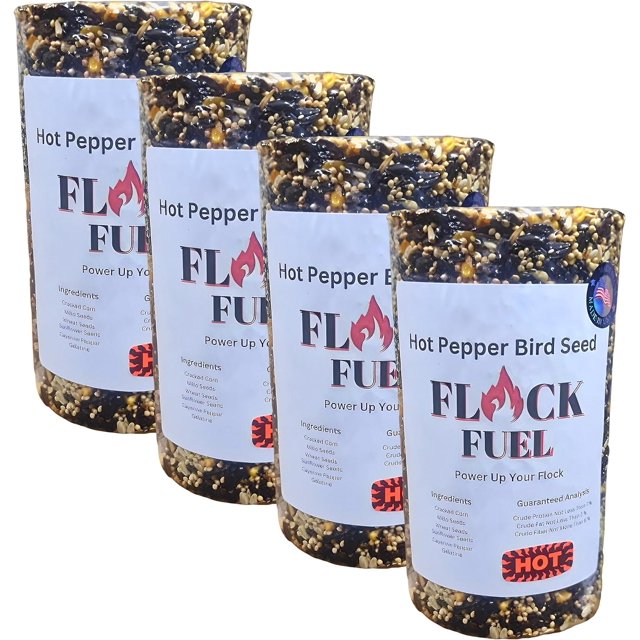 Hot Pepper Bird Seed Cylinder Spicy Bird Seed for Outside Birds No
