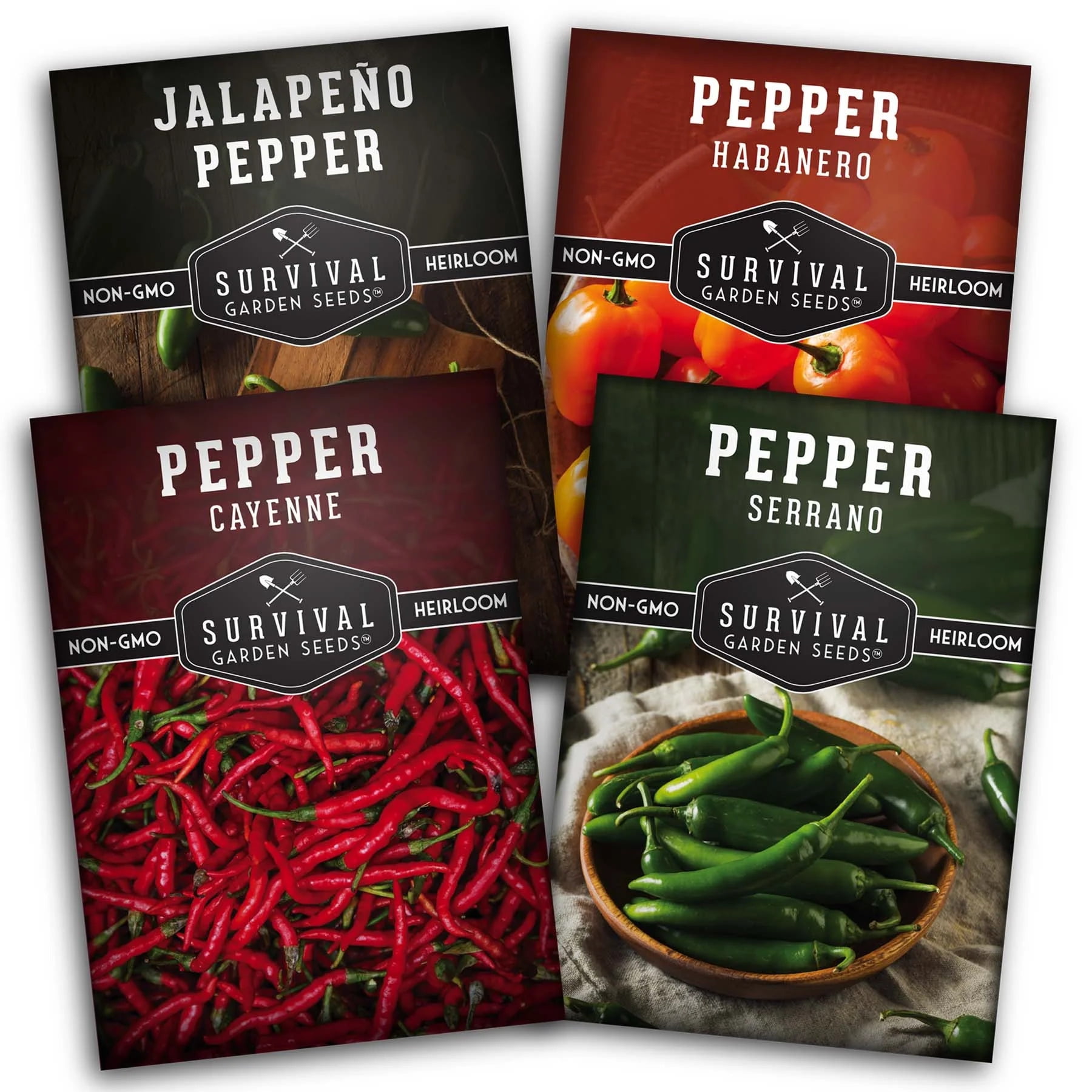 4 Packs Hot Pepper Collection