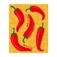 thumbnail image 1 of Hot Peppers - Illustration Kitchen Decor Pattern Pop Art Humor Modern Art Typography Unframed Wall Art Print 11 x 14 inches, 1 of 13