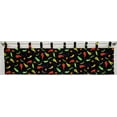 thumbnail image 1 of Hot Peppers Tab Top Curtains (Unlined) (45 Inch Long Two Curtain Panels), 1 of 2
