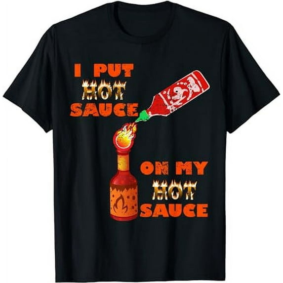Hot Peppers mixed Sauce Challenge T-shirt Funny spicy food