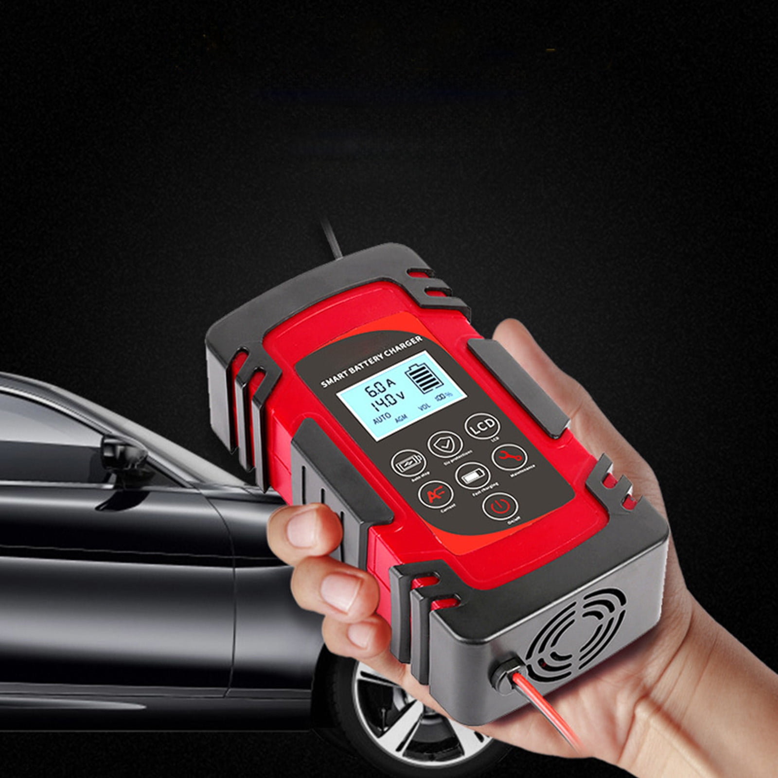 Hot Pick, 12V/24V 10A20A Motorcycle and Car Battery Charger, FourWheel