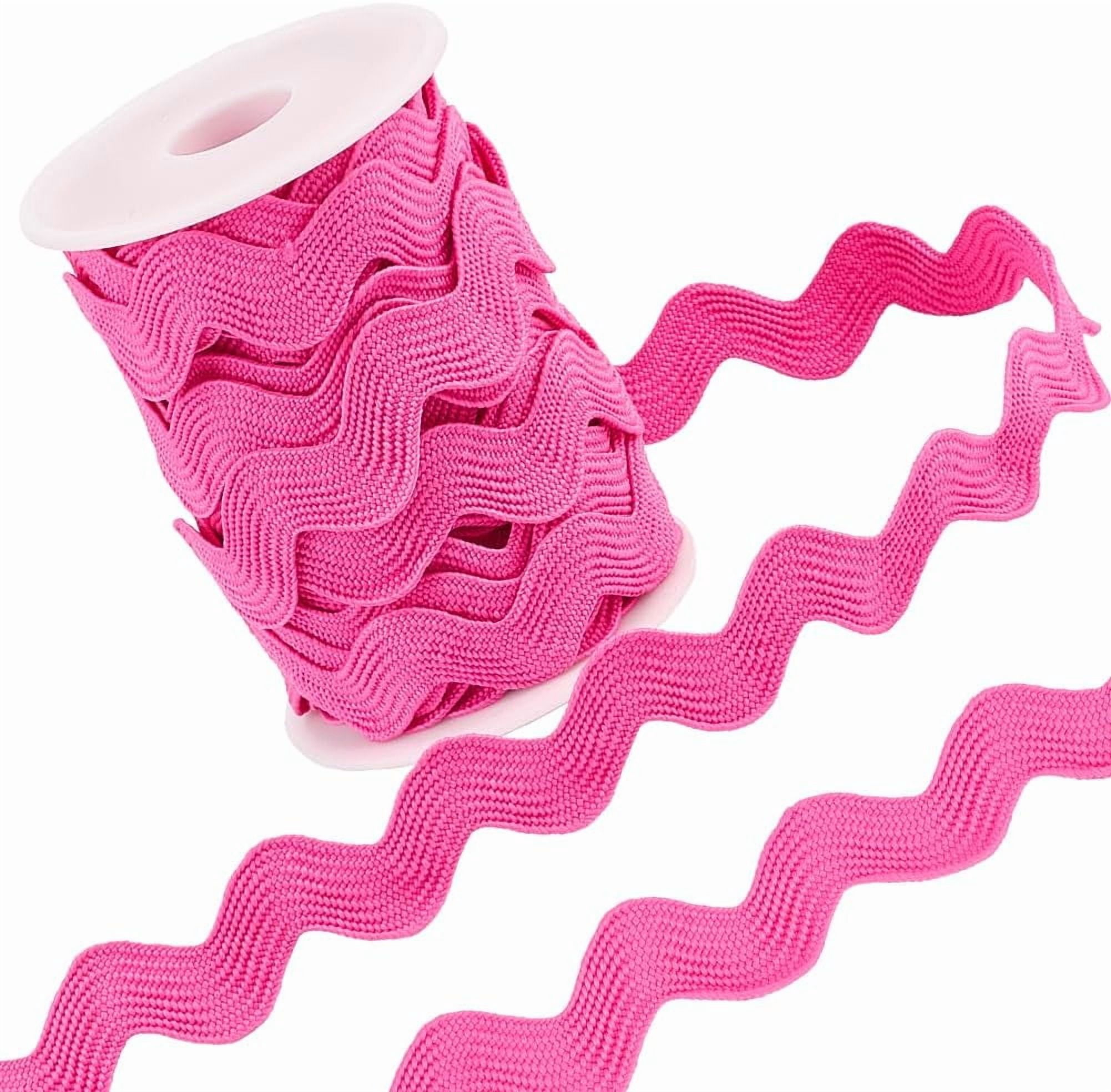 Hot Pink 1 Inch RIC Rac 10 Yards Rick Rack Trim for Sewing Zig Zag Lace ...
