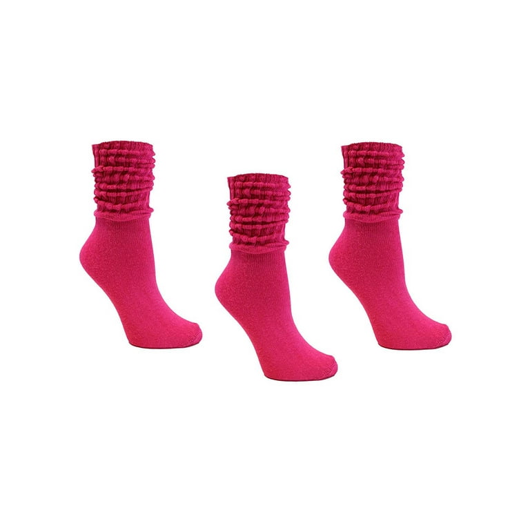 Pink Slouch Socks (Adult Medium)