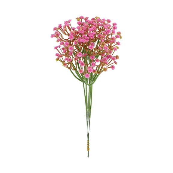 Hot Pink Artificial Baby Breath Fake Flowers Hot Pink Wedding Decoration Home Hotel Indoor Outdoor Artificial Flower Props Decoration Set Of Six Stems