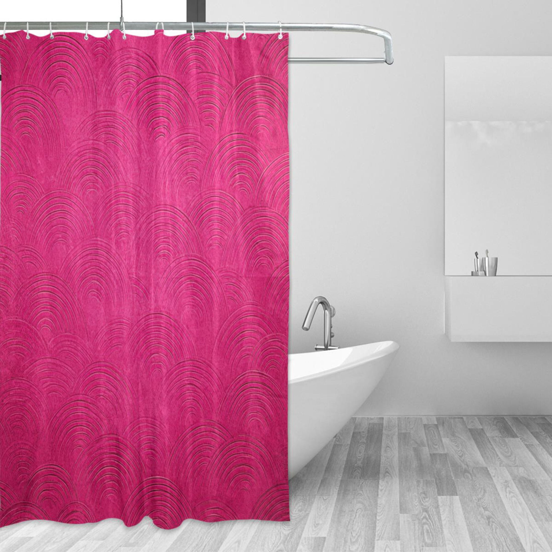 Hot Pink Shower Curtainnull