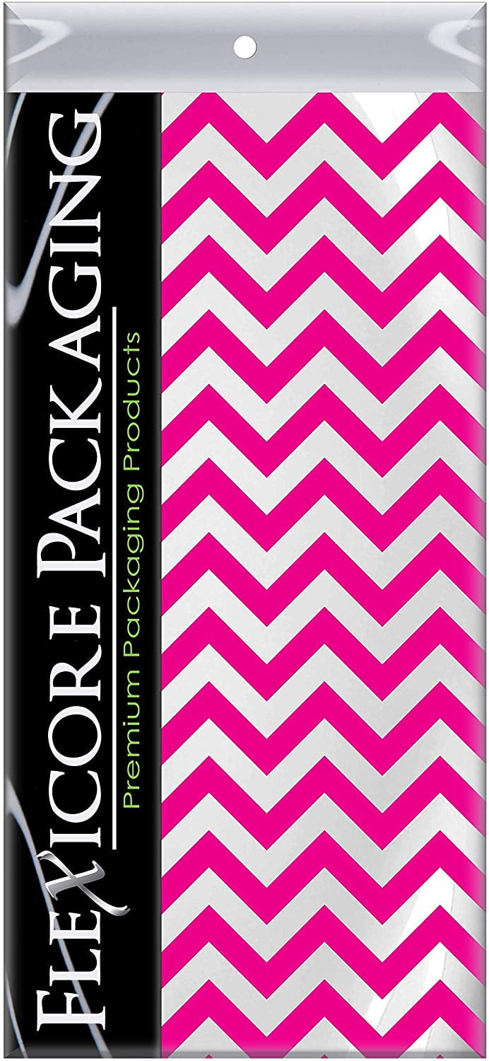 Hot Pink Chevron Tissue Paper, 15"x20", 50 ct