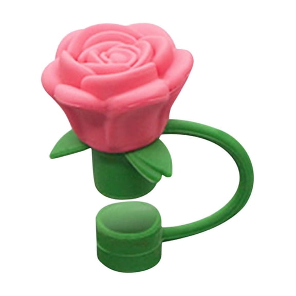 Hot Pink Decorative Straw Cap With Flower Design 10Mm For Hygiene And Aesthetics