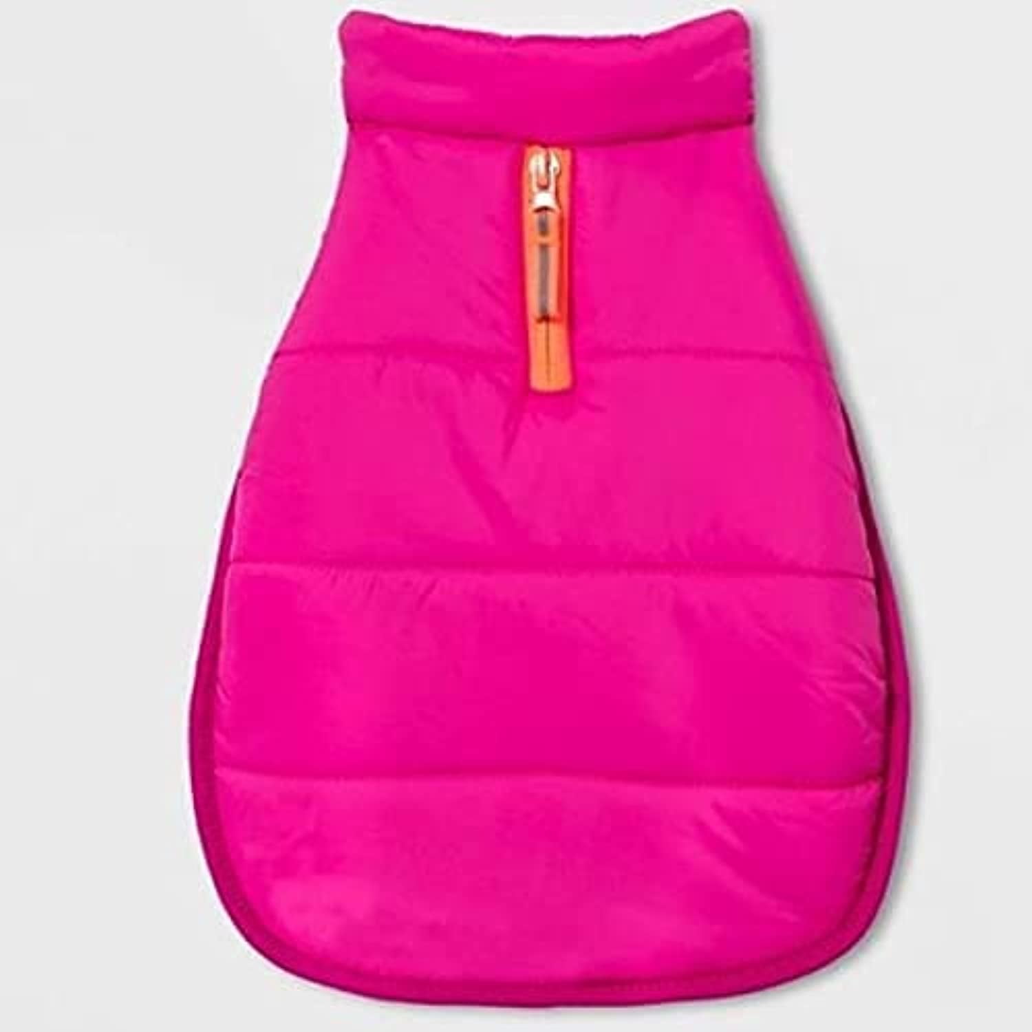 Hot Pink Dog Puffer Jacket Vest Boots & Barkley Cozy Pet