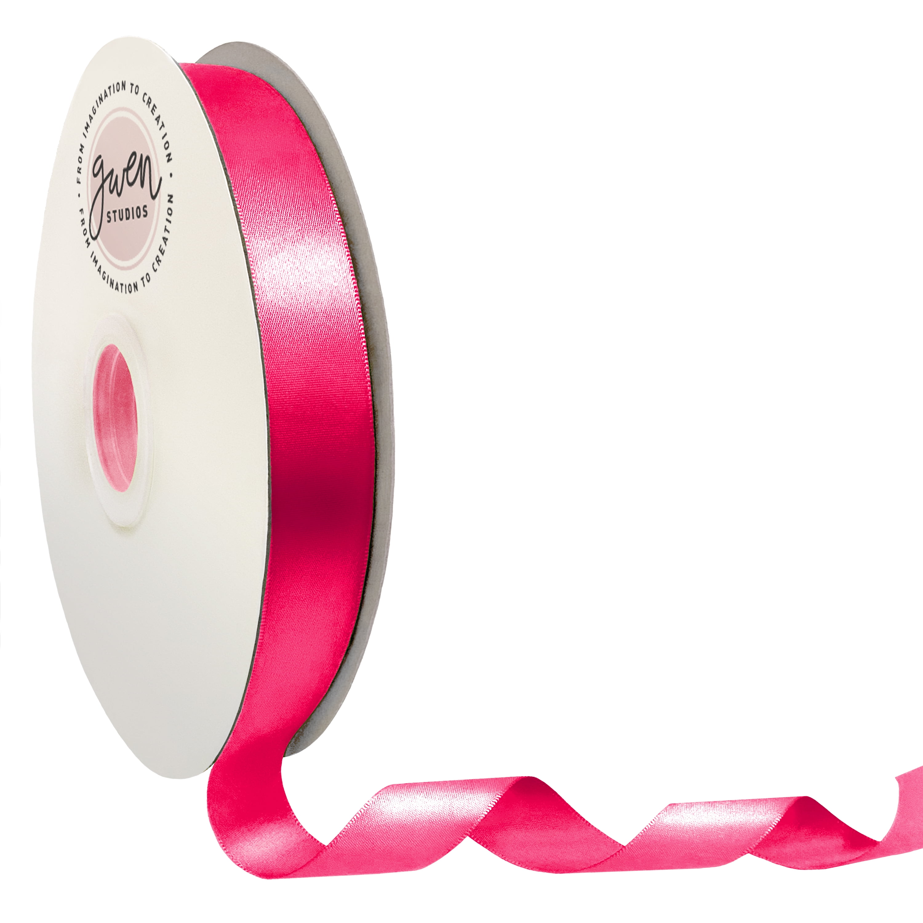 Hot Pink 2 1/2 Inch x 50 Yards Satin Double Face Ribbon