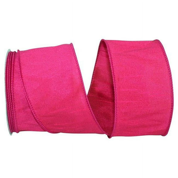 Hot Pink Dupioni Supreme Wired Ribbon