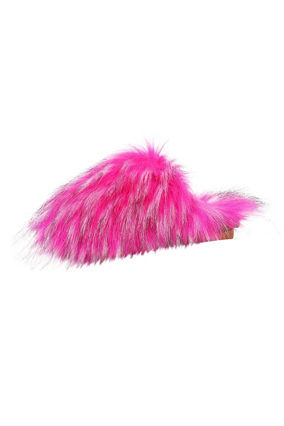 Hot Pink Elegant Slippers With Velvet Interior And Closed Toe For A Polished And Enjoyable Wear
