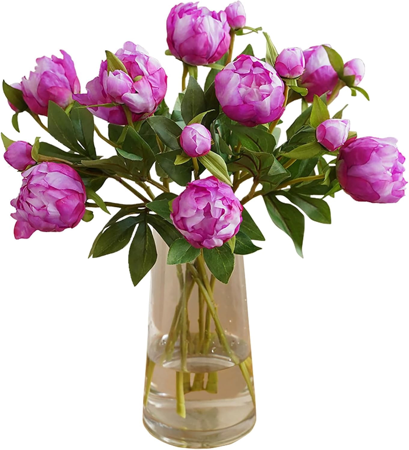 Hot Pink Flowers Artificial Peonies Fake Peonies Hot Pink Artificial ...