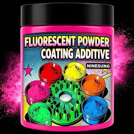 Hot Pink Fluorescent Powder 2 oz - UV-Activated Pigment for Durable Powder Coating, Car Paint, Plastic Injection, Resin Crafts, Custom Molds & Artistic Finishesk (Hot Pink, 2 oz)