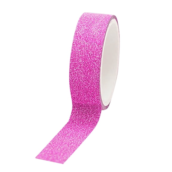 Hot Pink Glitter Washi Tape Decorative Craft Self Adhesive Stick On Sticky Glitter Trim