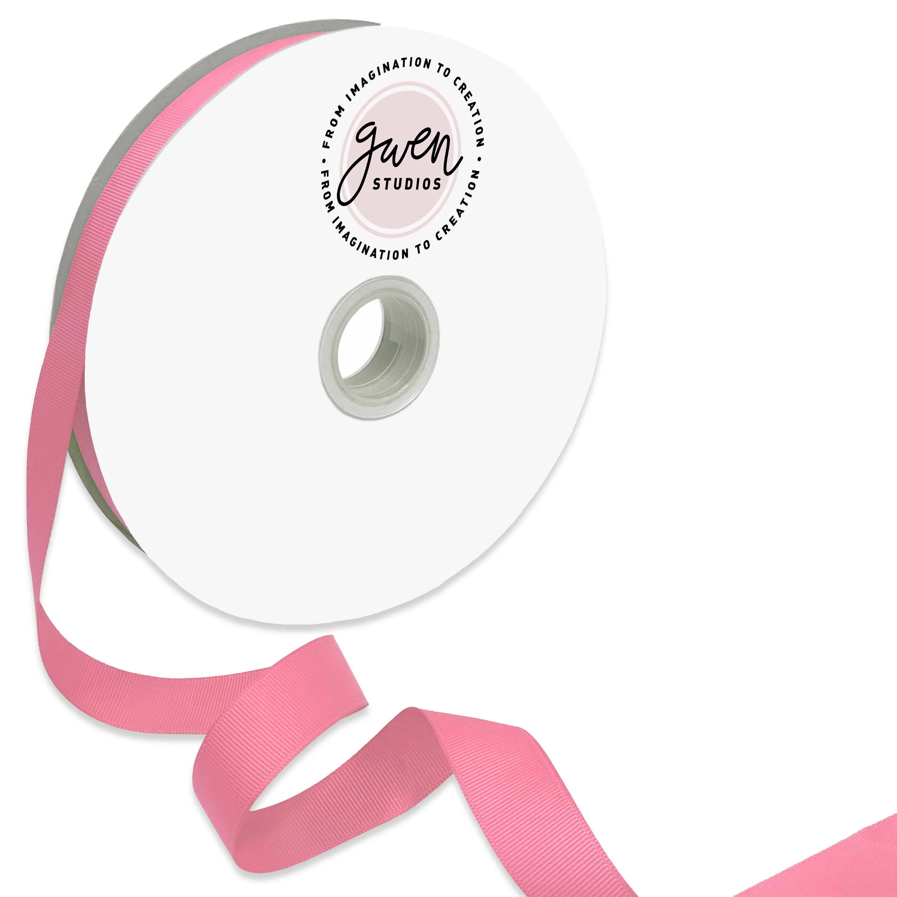 Hot Pink Grosgrain Ribbon for Crafts and Bows, 7/8" x 100 Yards by Gwen Studios