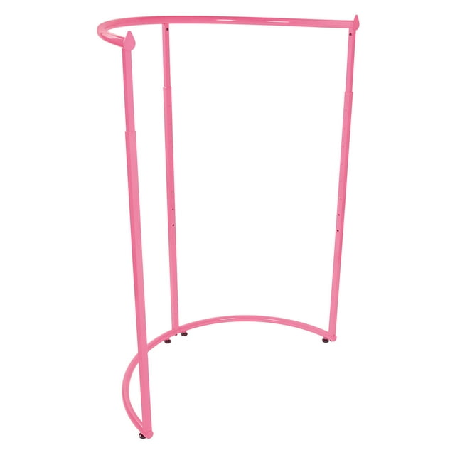 Hot Pink Half Round Clothing Rack
