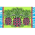 thumbnail image 1 of Hot Pink Harlequin Pineapple Welcome Floor Mat Rug, 1 of 1