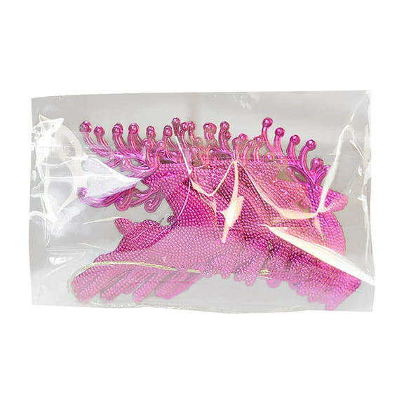 Hot Pink Hot Pink Christmas Reindeer Hanging Ornament For Tree Decoration 6Cm Plastic Material Festive Holiday Decor Set Of 5 Pieces