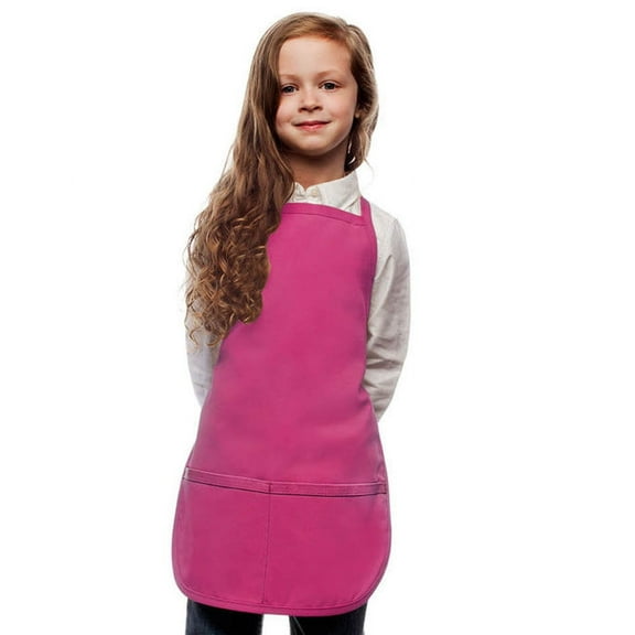 Hot Pink Kids Art Smock Apron by My Little Doc