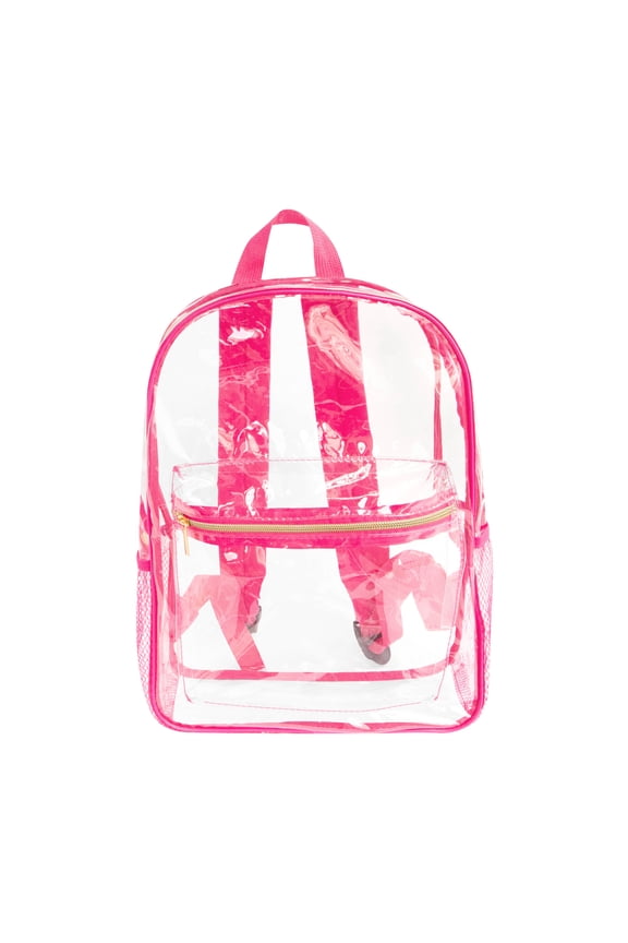 Hot Pink Lined Clear Backpack by Make Market - Summer Crafts