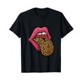 thumbnail image 1 of Hot Pink Lips Leopard Tongue T-Shirt, 1 of 5