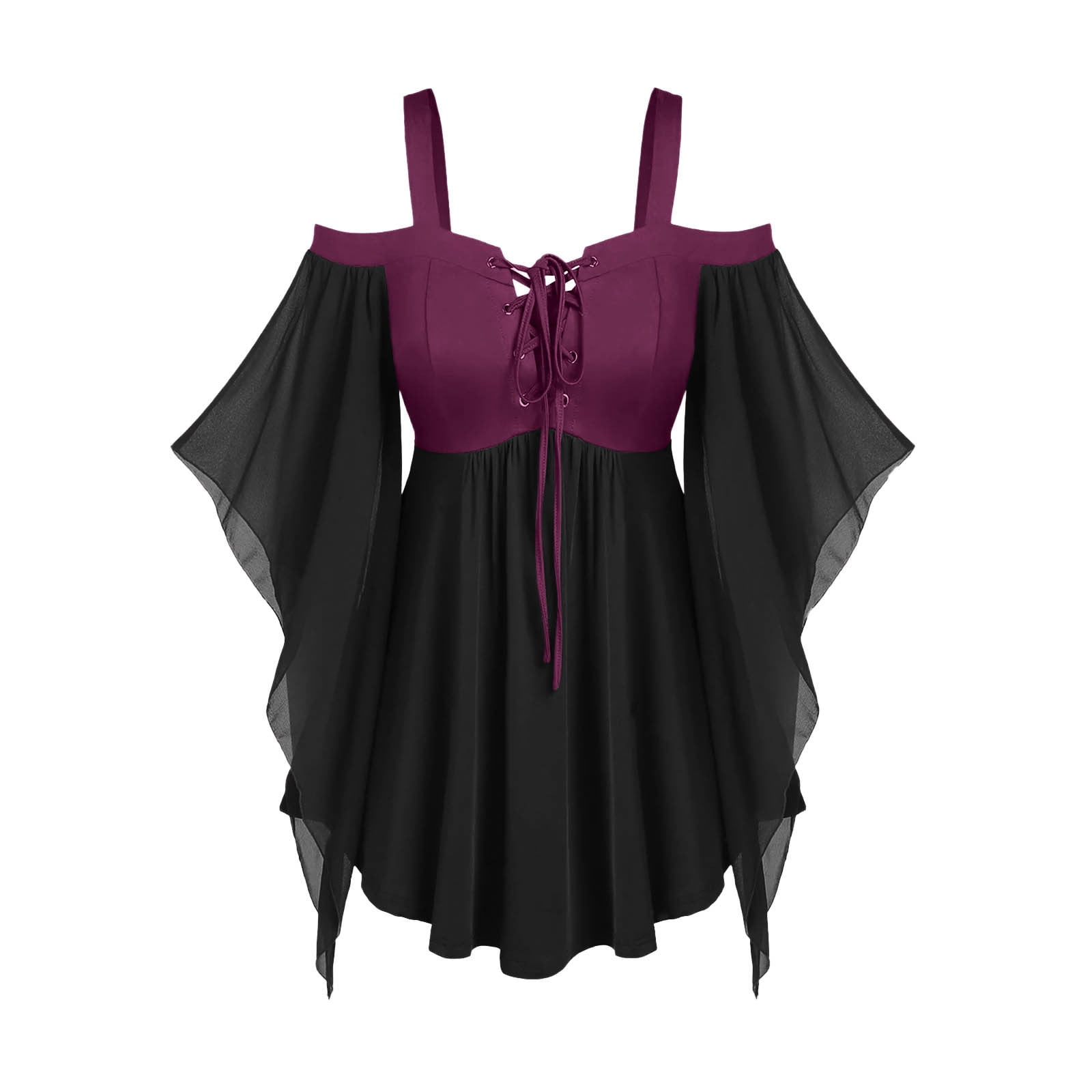Hot Pink Medieval Gothic Mesh Cami Tank Tee Shirts for Women Summer ...