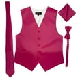 thumbnail image 1 of Hot Pink Men's Satin Vest Spencer J's - L, 1 of 4