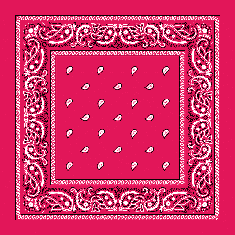 Paisley/Bandana Vinyl, hot pink