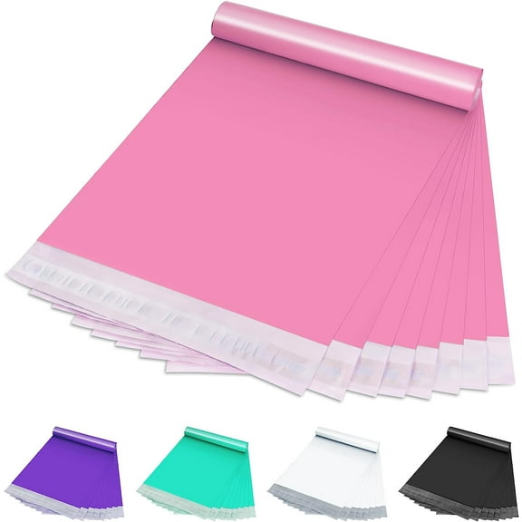 Hot Pink Poly Mailers 14.5" x 19", 100 Pcs Large Poly Mailers for Small Business Self-Seal Shipping Bags for Clothing, Shipping Envelopes, Packaging Bags, Mailing Poly Bags
