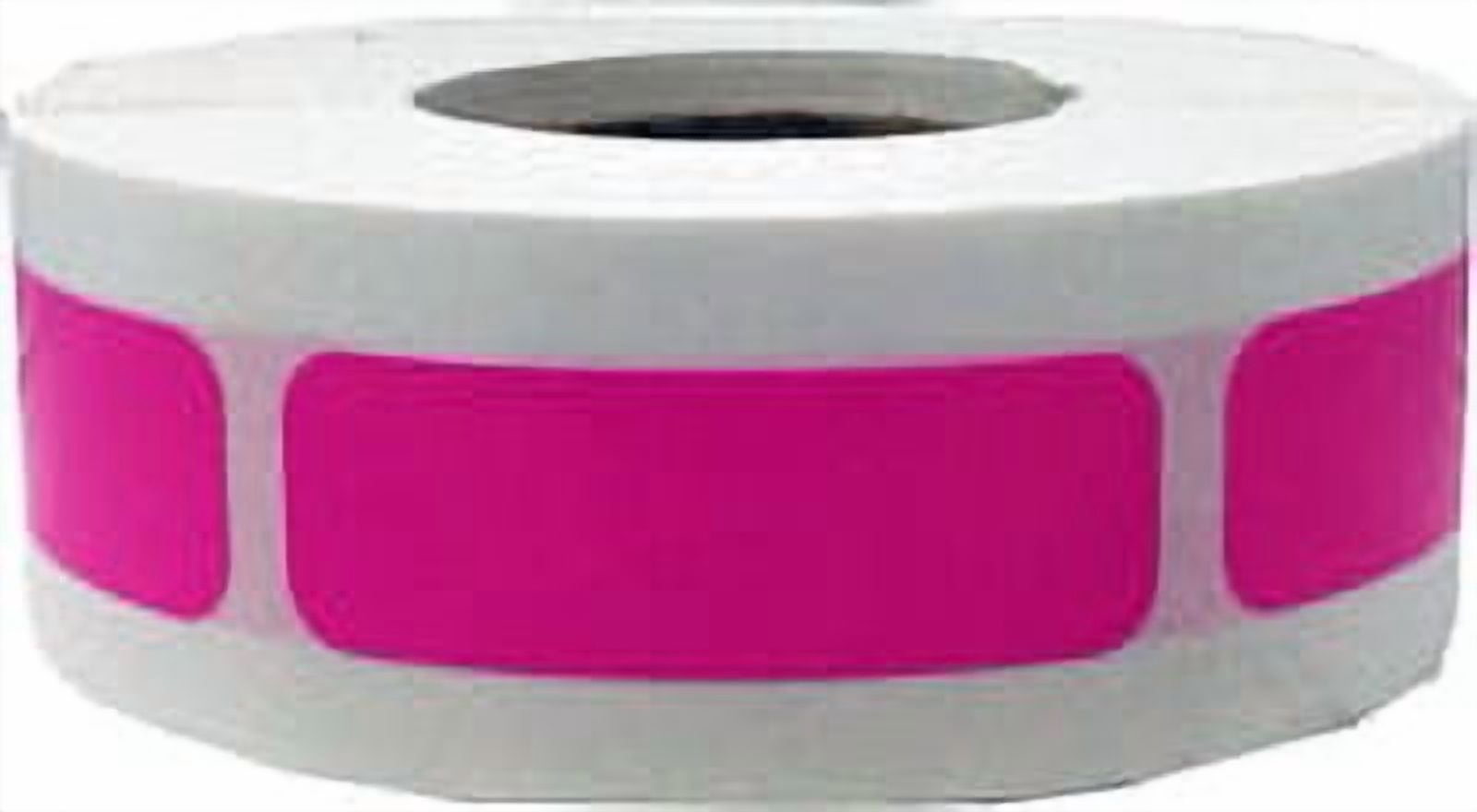 Hot Pink Rectangle Stickers, 0.5 x 1.5 Inches in Size, 500 Labels on a ...