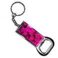 thumbnail image 1 of Hot Pink Roses Keychain Key Chain Ring Bottle Bottlecap Opener, 1 of 1