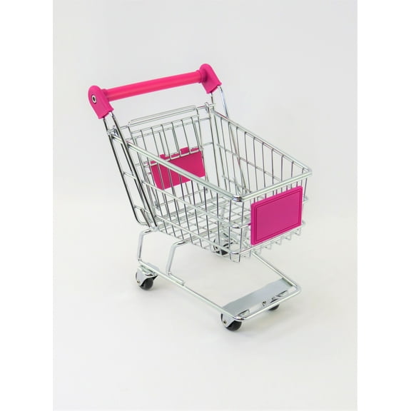 Hot Pink Shopping Cart | Compatible with 18" American Girl Dolls, Madame Alexander, Our Generation, etc. | 18 Inch Doll Accessories