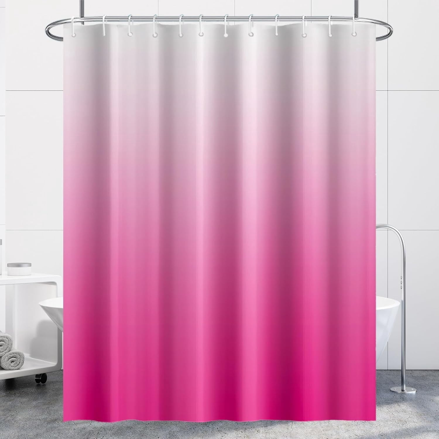 Hot Pink Shower Curtainnull