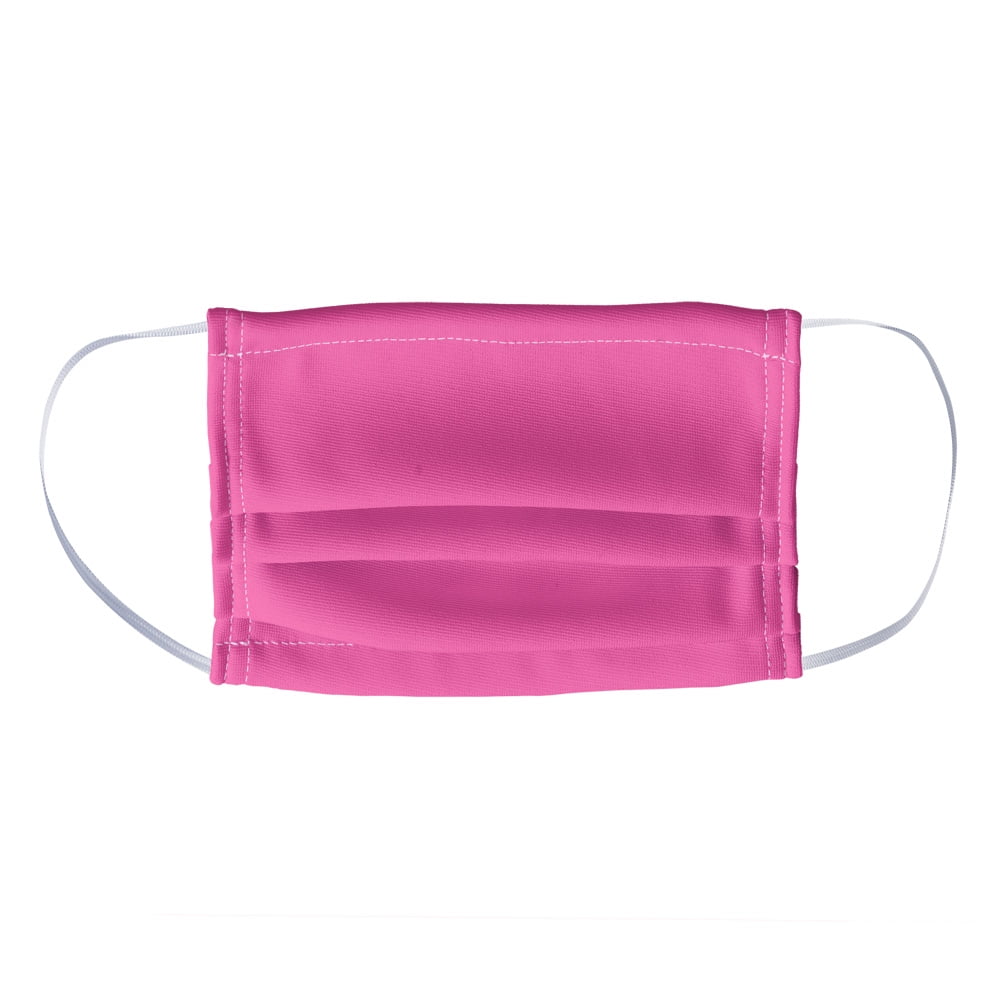 POPFUNK Hot Pink Solid 1-Ply Reusable Face Mask Covering, Kids