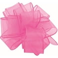 thumbnail image 1 of Hot Pink Spring Sheer Wired Ribbon, 1 of 1
