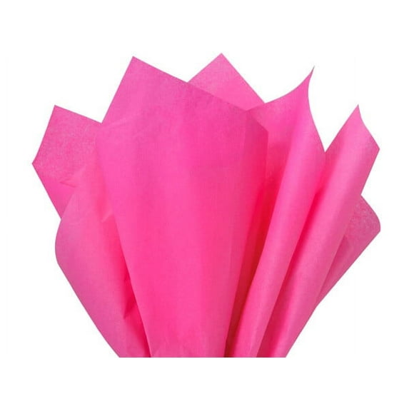 Hot Pink Tissue Paper Squares, Bulk 10 Sheets, Premium Gift Wrap and Art Supplies for Birthdays, Holidays, or Presents by Feronia packaging, Made In USA Large 15 Inch x 20 Inch