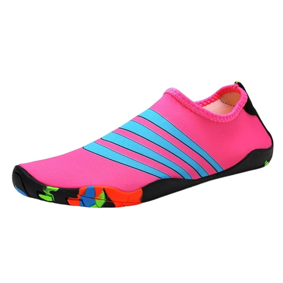Hot Pink Water Shoes For Men Quick Dry Breathable Slip On Aqua Socks For Swimming Surfing Diving Beach Pool Walking Water Sports Sneakers Size 47