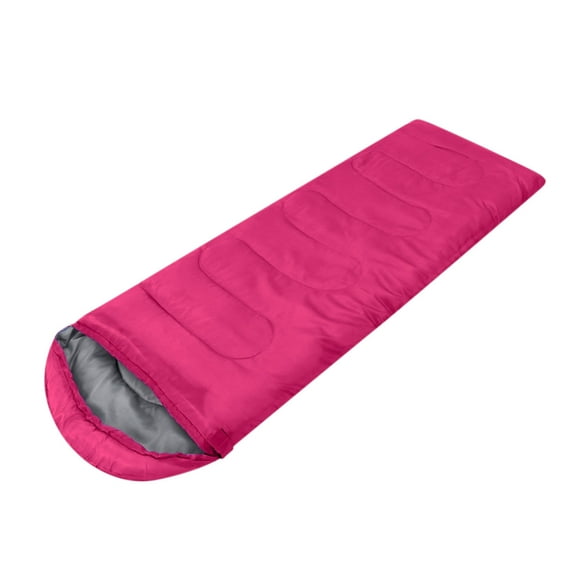Hot Pink Xl Sleeping Bag For Adults Wide Sleeping Bag For Camping Backpacking Warm Weather Sleeping Bag With Drawstring Hood Lightweight Portable Sleeping Bag 70.8X29.5 Inches
