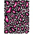 thumbnail image 1 of Hot Pink and Black Leopard Print Wall Stickers / Wall Decals Cut Outs, 1 of 1