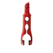 Hot Plate Gripper, Kitchen Three-in-one Hot Plate Clamp, Silicone Anti-heat and Anti-slip Dish Tongs for kitchen (Red)