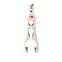 Hot Plate Gripper, Kitchen Three-in-one Hot Plate Clamp, Silicone Anti-heat and Anti-slip Dish Tongs for kitchen (White)