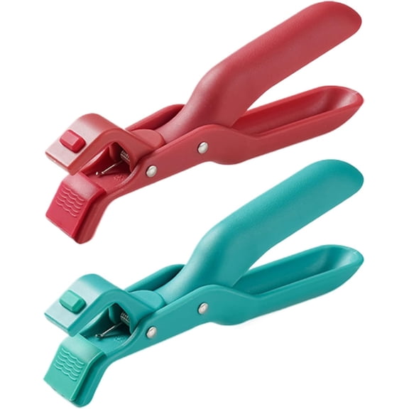 Hot Plate Holder Gripper Tongs 2-Pack - Heat Resistant Silicone Bowl & Dish Grabber Clips, Anti-Scald Tool for Air Fryer, Oven, Microwave, Steamer - Kitchen Gadgets（2Pcs）