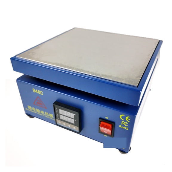 Hot Plate Preheat 946C LCD Digital Display Preheating Station For PCB SMD Heating Phone LCD Touch Screen Separate ,Three-side cooling hole