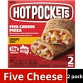 thumbnail image 1 of Hot Pockets Five Cheese Pizza Snacks in a Crispy Crust,  2 Count Frozen Sandwiches 8.5 oz, 1 of 9