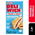 Hot Pockets Frozen Snacks, Deliwich Pepperoni and Mozzarella, 4 Regular